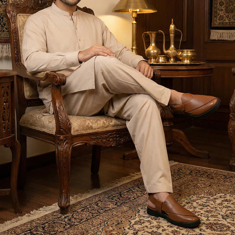 MEN TRADITIONAL PESHAWARI CHAPPAL C-2502
