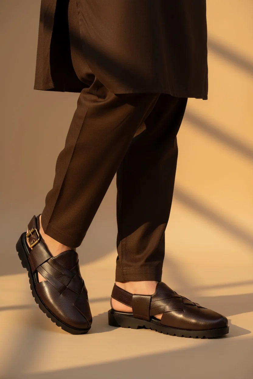 MEN TRADITIONAL PESHAWARI CHAPPAL C-2603