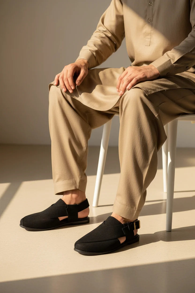 MEN TRADITIONAL PESHAWARI CHAPPAL C-2622